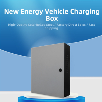 Шкаф за защита на EV зарядно за вътрешен/външен монтаж на колона – 3 вериги, 3 реда превключватели, корпус от студено валцувана стомана, ниво на защита 43, номинален ток 21 A