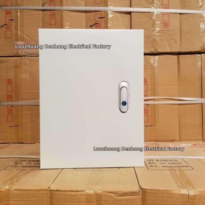 JXF1 Стенен контролен шкаф за електрическо разпределение, повърхностно монтиран, студено валцована стомана, IP35, 1–6 вериги