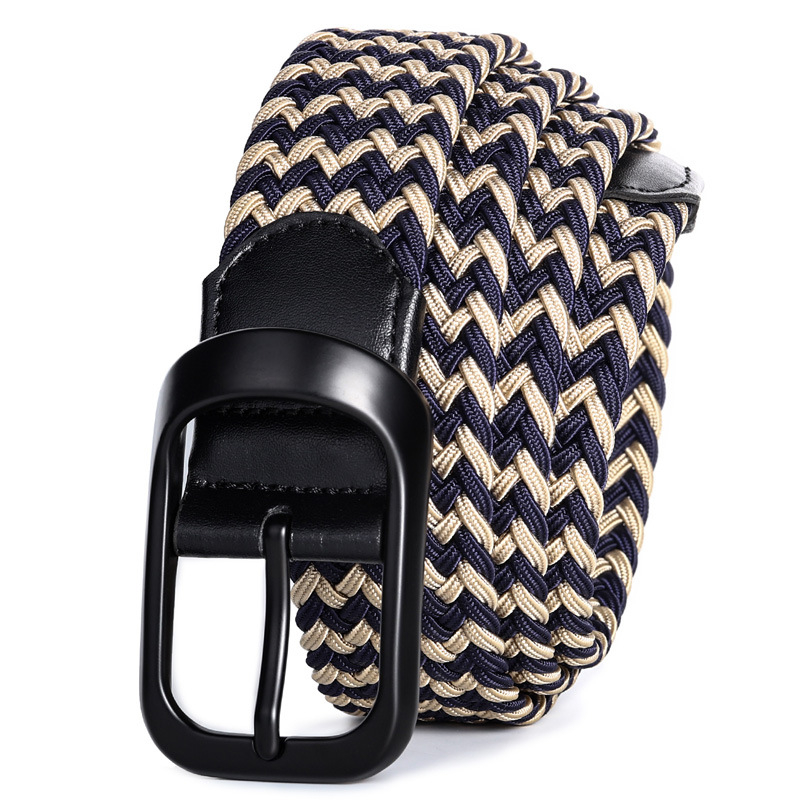 Unisex ζώνη από καμβά, ελαστικός πλεκτός σχεδιασμός, ιαπωνικό κούμπωμα, πλάτος 2-4 εκ, στυλ κατάλληλο για όλα