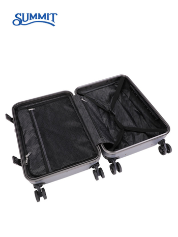 Summit PC bagaj de cabină cu cadru din aluminiu – 36–55 L, TSA încuietoare, roți cu rotire în toate direcțiile