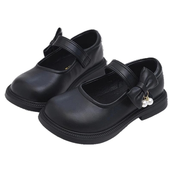 Pantofi fete din piele, închidere Velcro, partea superioară din piele, talpă din cauciuc, anti-derapare, pentru primăvară-toamnă