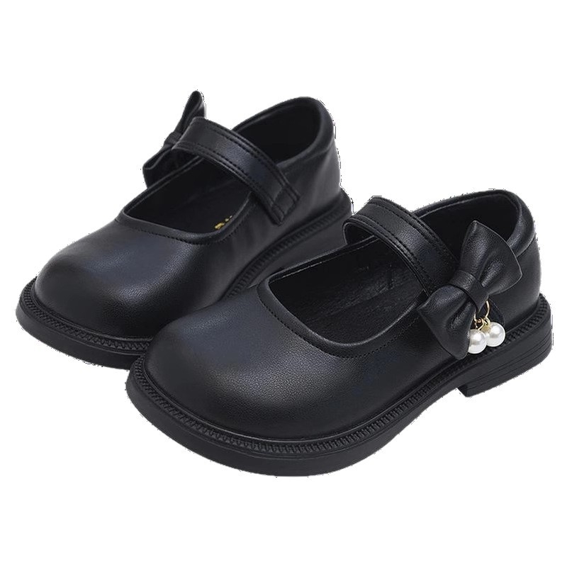 Pantofi fete din piele, închidere Velcro, partea superioară din piele, talpă din cauciuc, anti-derapare, pentru primăvară-toamnă