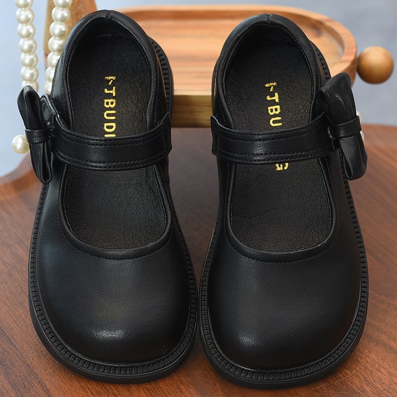 Pantofi fete din piele, închidere Velcro, partea superioară din piele, talpă din cauciuc, anti-derapare, pentru primăvară-toamnă