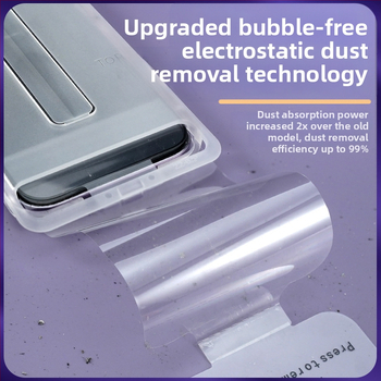 Protecție ecran iPhone 13 Pro Max, sticlă temperată, membrană frontală, HD, antiamprente, ecran complet