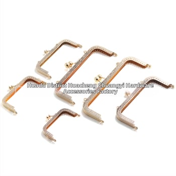 Железни рамки за чанти, квадратно релефни, аксесоари за чанти, лято 2023