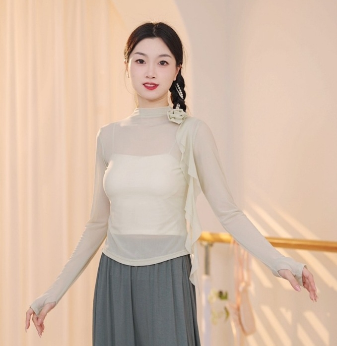 Îmbrăcăminte de dans modernă – țesătură chenille, 95% poliester; căptușeală din plasă flokată, 95% poliester; adulți; potrivit pentru scenă și balet