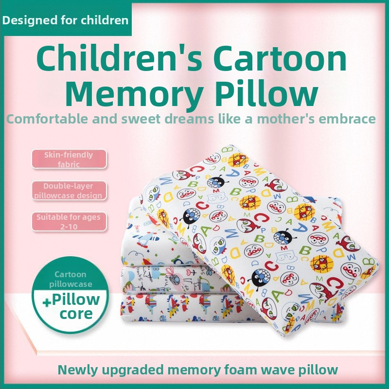 gj Memory Cotton detská vankúš, obdĺžnikový tvar, 1–2 kg, Tianzhu Cotton látka, vhodný pre deti a batoľatá