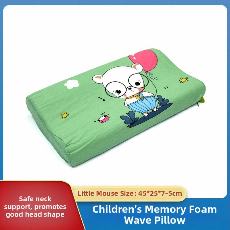 gj Pernă Memory Cotton pentru copii, formă dreptunghiulară, 1–2 kg, țesătură Tianzhu Cotton, potrivită pentru copii și sugari