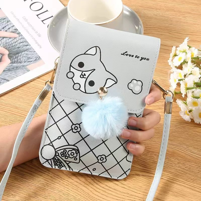 PU bőr telefon táska mágneszáras, függőleges négyzet alakú, telefon rekesz, nőknek