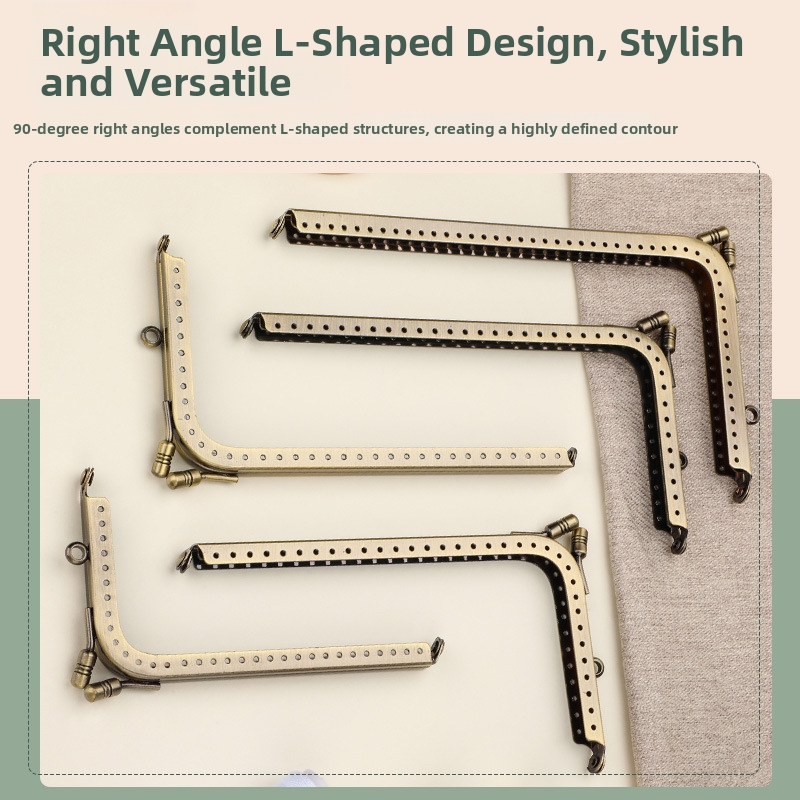 Обков за чанти — L-образен и 7-образен метален заключващ елемент, от желязо, ръчно изработен, пролет 2023