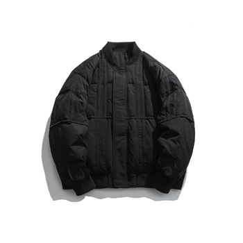 RUIIENRS x MQY & TOP 2022 AW Ιαπωνικού στυλ χειμερινό casual down jacket BF-21118 - Γέμισμα από λευκό πάπι, κασμίρι 86–90%, σταθερή γιακά, χαλαρό κόψιμο, πολυεστερικό ύφασμα