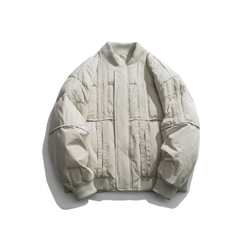 RUIIENRS x MQY & TOP 2022 AW Ιαπωνικού στυλ χειμερινό casual down jacket BF-21118 - Γέμισμα από λευκό πάπι, κασμίρι 86–90%, σταθερή γιακά, χαλαρό κόψιμο, πολυεστερικό ύφασμα