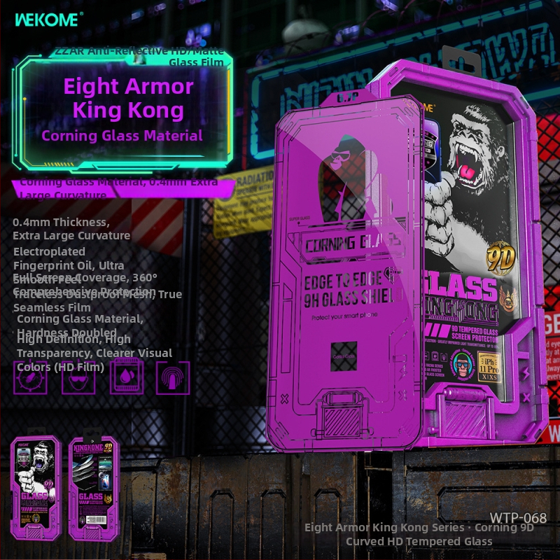 WEKOME закалено стъкло за преден екран – HD, пълен екран, за Apple устройства