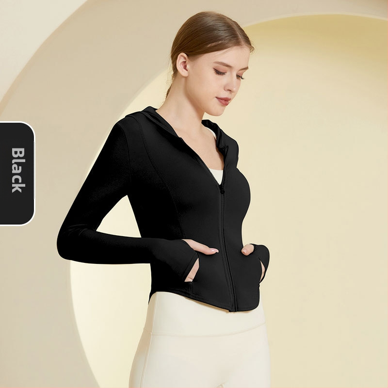 Γυναικεία αντιανεμική ζακέτα με κουκούλα, UV προστασία UPF50+ από νάιλον, για τρέξιμο και γυμναστική