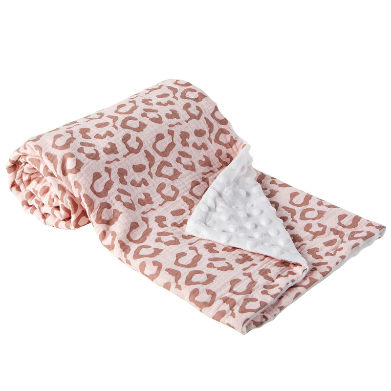 momuz Pătură Beanie pentru bebeluși din bumbac 95%+, dublu strat, căldură, design cu desene animate, potrivită pentru sugari și copii mici (1–3 ani), confort pentru toate sezoanele