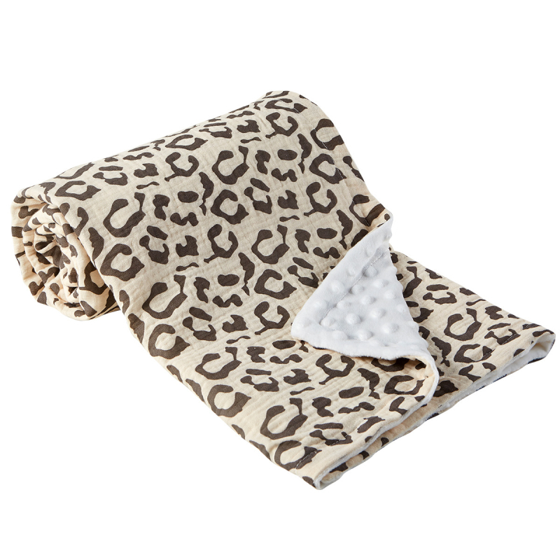 momuz Pătură Beanie pentru bebeluși din bumbac 95%+, dublu strat, căldură, design cu desene animate, potrivită pentru sugari și copii mici (1–3 ani), confort pentru toate sezoanele