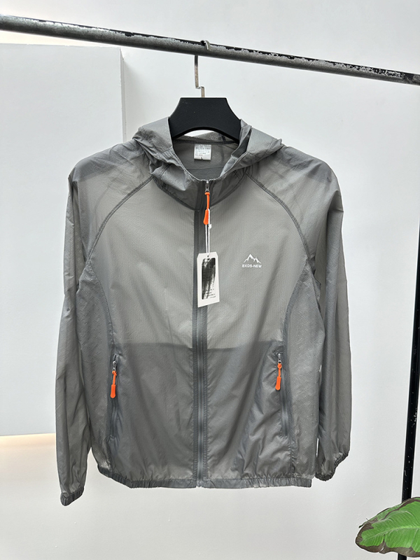 Αντιανεμικό μπουφάν με κουκούλα για εξωτερικούς χώρους - ελαφρύ, γρήγορο στέγνωμα, αναπνεύσιμο νάιλον με UPF50+