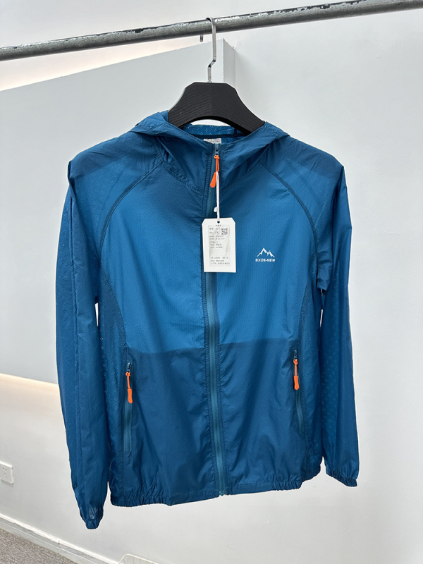 Αντιανεμικό μπουφάν με κουκούλα για εξωτερικούς χώρους - ελαφρύ, γρήγορο στέγνωμα, αναπνεύσιμο νάιλον με UPF50+