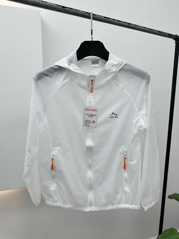 Αντιανεμικό μπουφάν με κουκούλα για εξωτερικούς χώρους - ελαφρύ, γρήγορο στέγνωμα, αναπνεύσιμο νάιλον με UPF50+