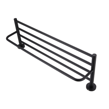 Raft pentru prosoape din oțel inoxidabil 304, montat pe perete, fără găuri, set din două piese, stil modern