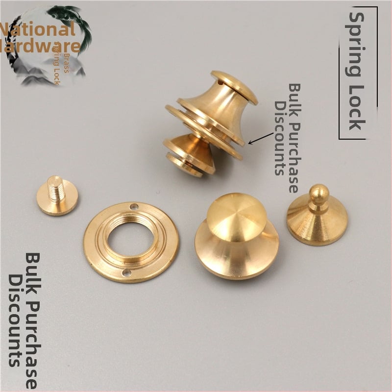 Латунен пружинен замък, овална ключалка за чанта, модел 01, меден дизайн, аксесоари за багаж Tuanxin