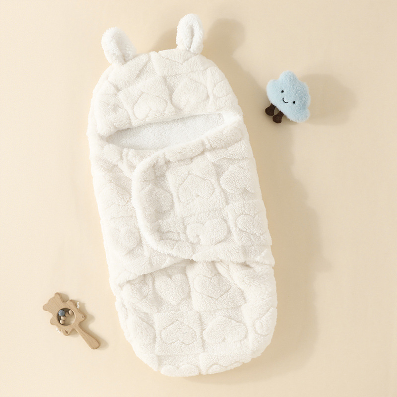 Dječji quilt-swaddle s čistom pamukom, punjenje od jagnjeće vune i dvostrani baršun, životinjski uzorak, sigurnosna razina B, pogodno za proljeće, jesen i zimu