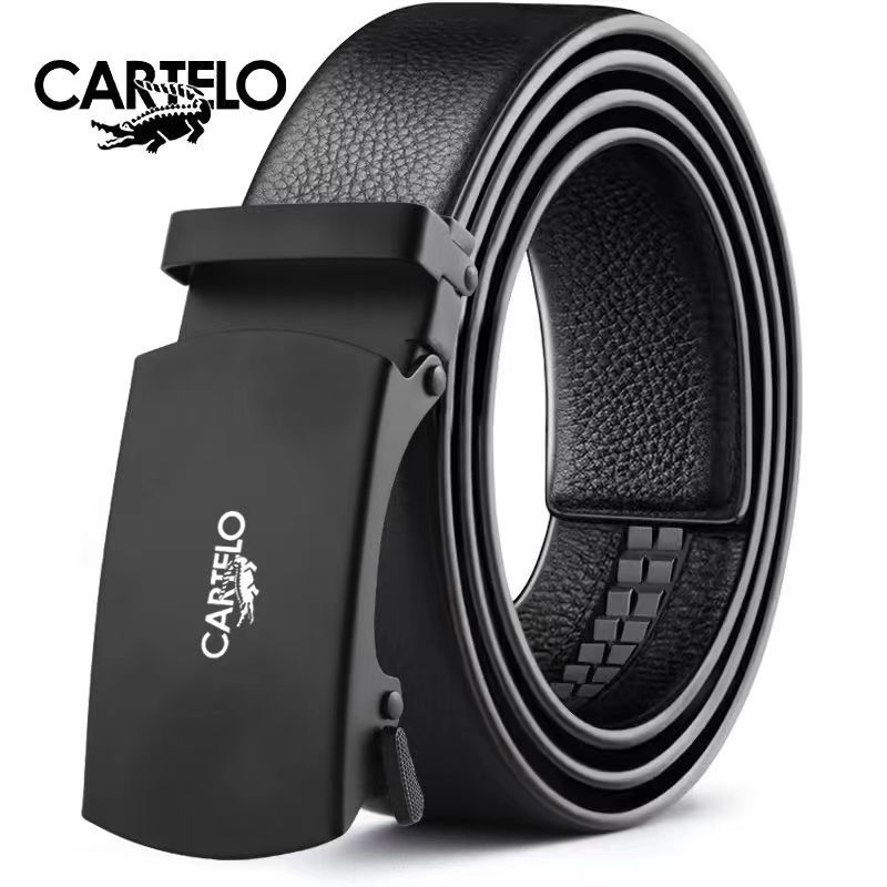 Ανδρική ζώνη από PU δέρμα με αυτόματη αγκράφα, πλάτος 2-4 εκ, στυλ βίντατζ ρετρό