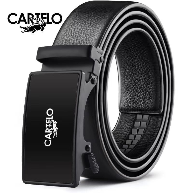 Ανδρική ζώνη από PU δέρμα με αυτόματη αγκράφα, πλάτος 2-4 εκ, στυλ βίντατζ ρετρό