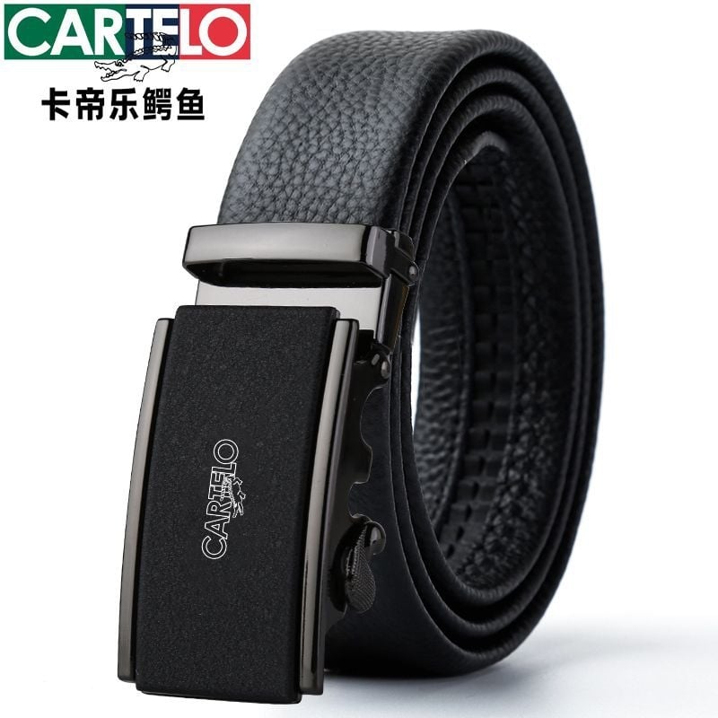 Ανδρική ζώνη από PU δέρμα με αυτόματη αγκράφα, πλάτος 2-4 εκ, στυλ βίντατζ ρετρό