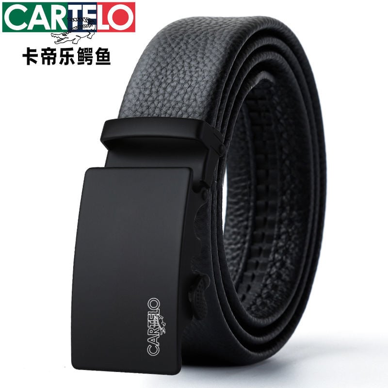 Ανδρική ζώνη από PU δέρμα με αυτόματη αγκράφα, πλάτος 2-4 εκ, στυλ βίντατζ ρετρό