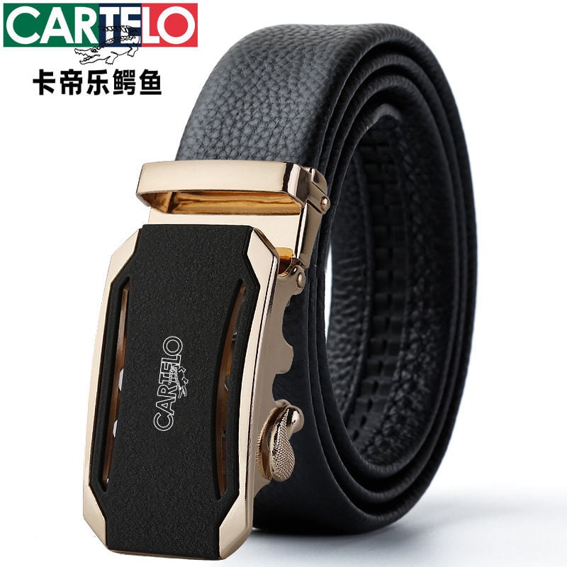 Ανδρική ζώνη από PU δέρμα με αυτόματη αγκράφα, πλάτος 2-4 εκ, στυλ βίντατζ ρετρό