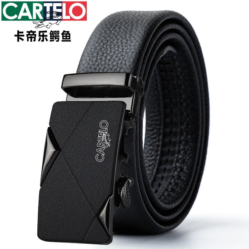 Ανδρική ζώνη από PU δέρμα με αυτόματη αγκράφα, πλάτος 2-4 εκ, στυλ βίντατζ ρετρό