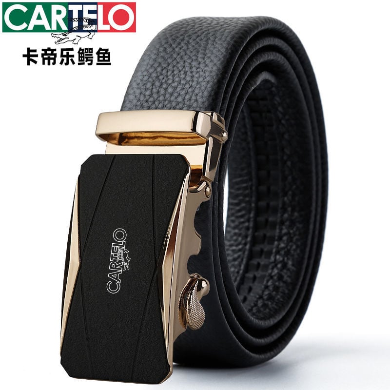 Ανδρική ζώνη από PU δέρμα με αυτόματη αγκράφα, πλάτος 2-4 εκ, στυλ βίντατζ ρετρό