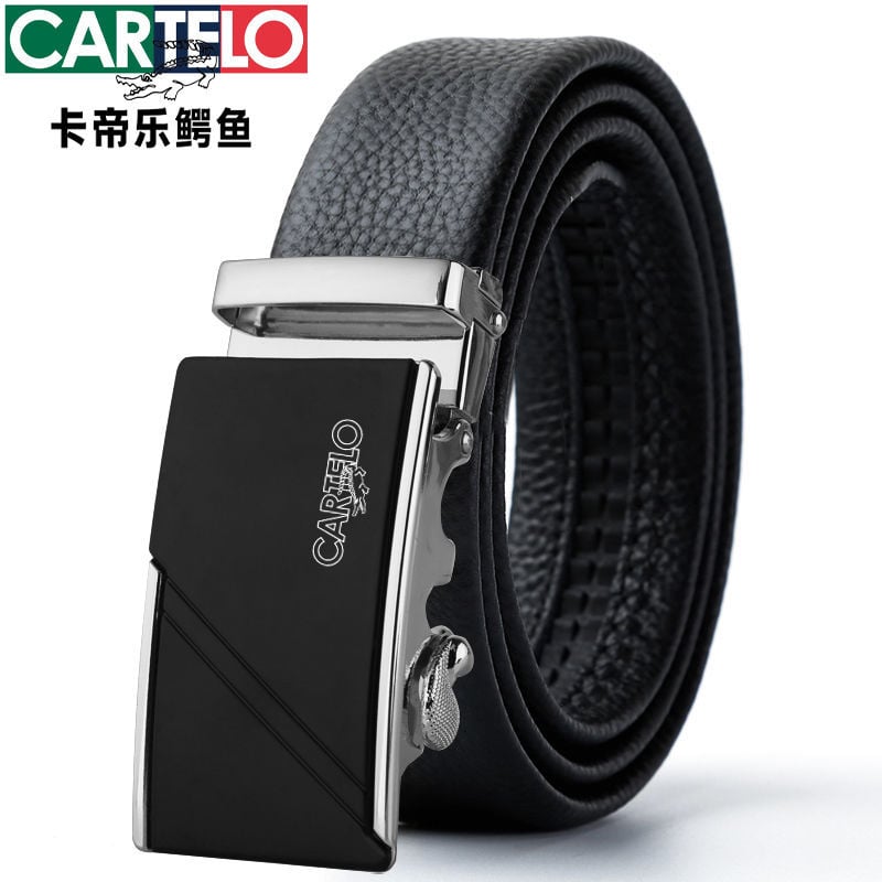 Ανδρική ζώνη από PU δέρμα με αυτόματη αγκράφα, πλάτος 2-4 εκ, στυλ βίντατζ ρετρό