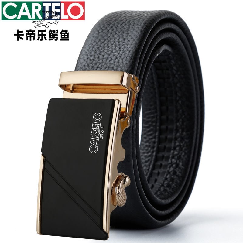 Ανδρική ζώνη από PU δέρμα με αυτόματη αγκράφα, πλάτος 2-4 εκ, στυλ βίντατζ ρετρό