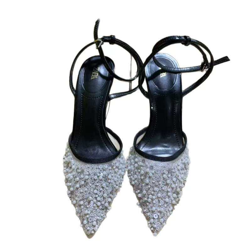 ZA Visoke potpetice – Oštar vrh prsta, Visina pete: 6–8 cm, Gornji materijal: Super Fiber, Uložak: PU, Peta: Guma
