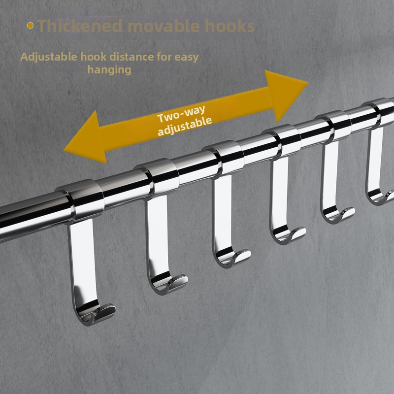 Összecsukható törölközőtartó 304 rozsdamentes acélból, 2 szint, fürdőszobai tároló polc, fényes felület, teherbírás 20 kg