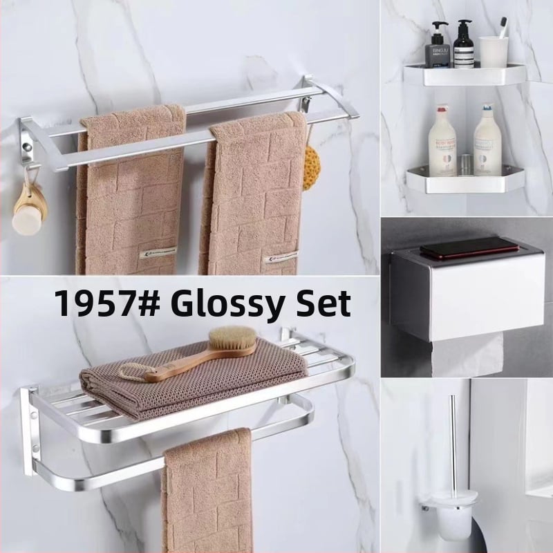 Κρεμάστρα πετσετών μπάνιου - κράμα αλουμινίου, επίστρωση σπρέι, μοντέρνο μινιμαλιστικό στυλ, μάρκα Baomu, προέλευση Yuyao, Zhejiang