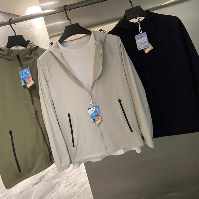 Muška kapuljača za ljeto, tanka najlon jakna, UV zaštita 50, ležernog kroja, sportski stil