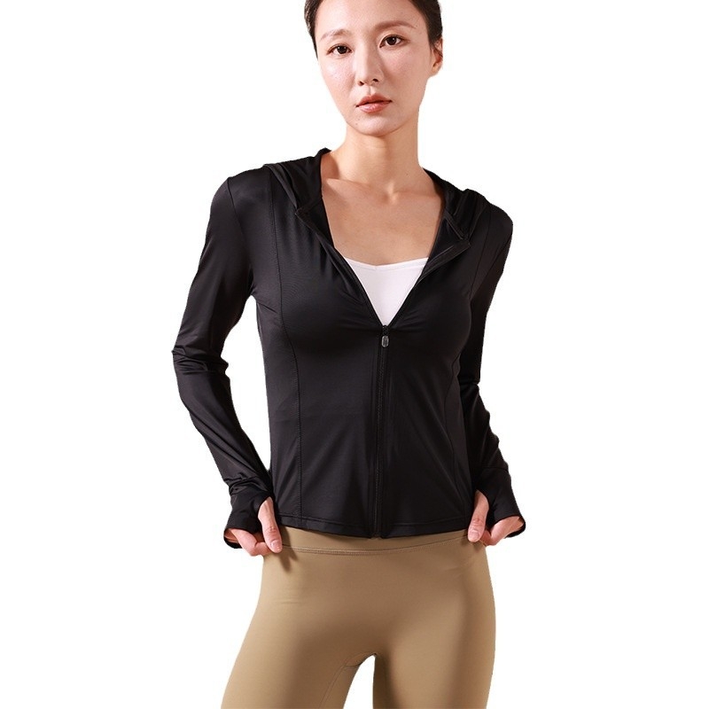 Γυναικεία μπουφάν με κουκούλα για προστασία από τον ήλιο από νάιλον - γρήγορο στέγνωμα, διαπνοή, UPF50+, αντιανέμικο