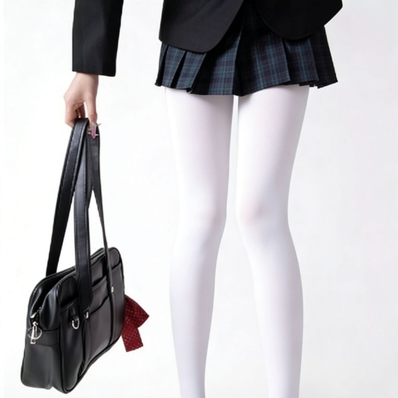 Női harisnya - légáteresztő poliészter, egyszínű minta, vékony, teljes talp, téli kiadás 2025