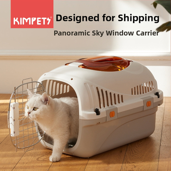 Cutie de transport pentru pisici și câini de talie mică - Detașabilă și lavabilă din PP, monocromă, potrivită pentru animale de 3–5 kg