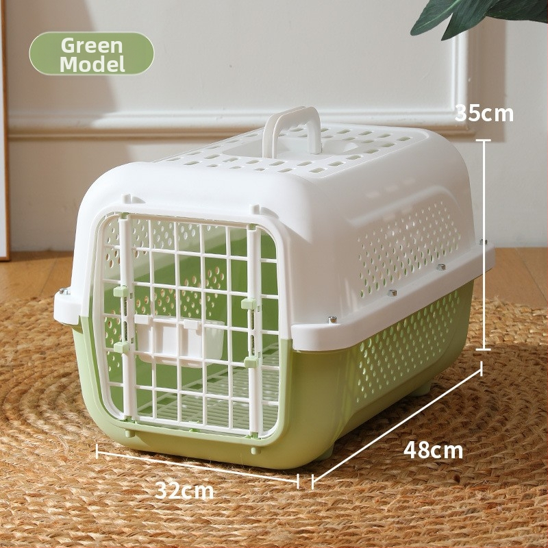 Cutie de transport pentru pisici și câini de talie mică - Detașabilă și lavabilă din PP, monocromă, potrivită pentru animale de 3–5 kg