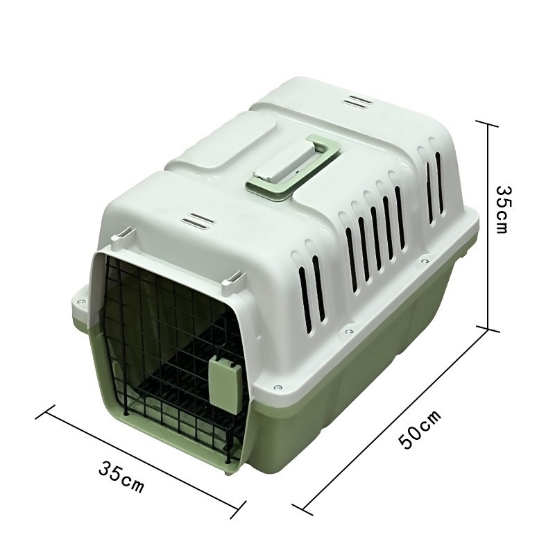 Cutie de transport pentru pisici și câini de talie mică - Detașabilă și lavabilă din PP, monocromă, potrivită pentru animale de 3–5 kg