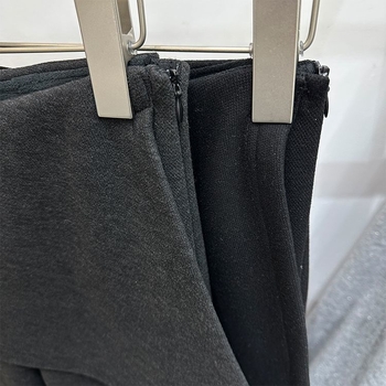 Korejski stil široke hlače za žene, s flekso unutrašnjom podstavom, hlače-suknja all-in-one, chenille-spandex smjesa, srednja debljina, zadržava toplinu, proljeće 2025