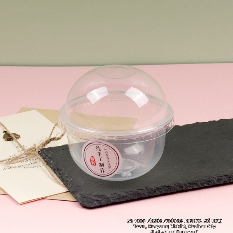 Bobo Cup PET пластмасова чаша с капак, вилица и лъжица, пакет стикери, възможност за печат на лого