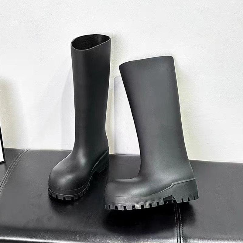 Ženske EVA čizme za kišu, visok gornji dio, vodootporne i protuklizne, peta 3–5 cm, proljeće–jesen