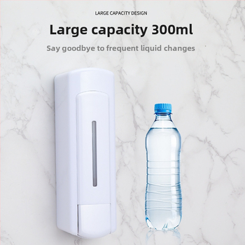 Zidni dozator tekućeg sapuna, ručno pritiskanje, kapacitet 300 ml, materijal PS/ABS