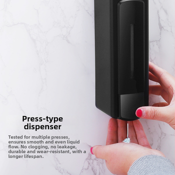 Zidni dozator tekućeg sapuna, ručno pritiskanje, kapacitet 300 ml, materijal PS/ABS