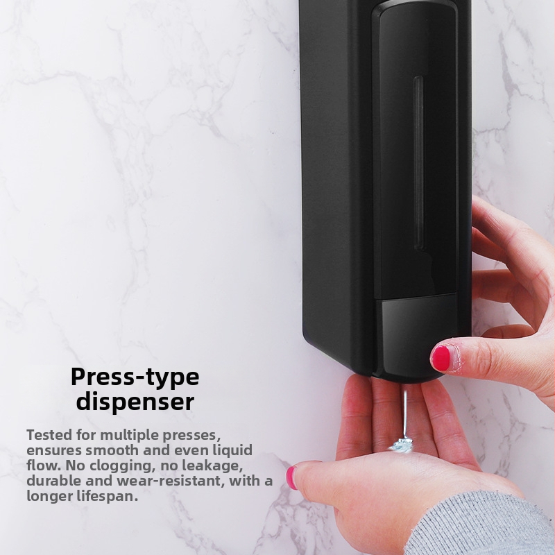 Zidni dozator tekućeg sapuna, ručno pritiskanje, kapacitet 300 ml, materijal PS/ABS